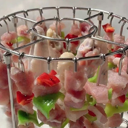 Stainless Steel Round Oven Grill With Skewer