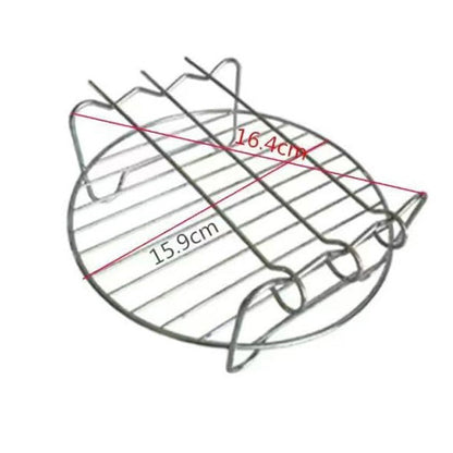 Stainless Steel Round Oven Grill With Skewer