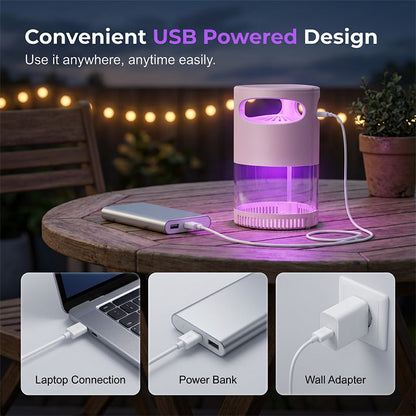 Uv Mosquito Killer Lamp Quiet, Usb, Chemical Free