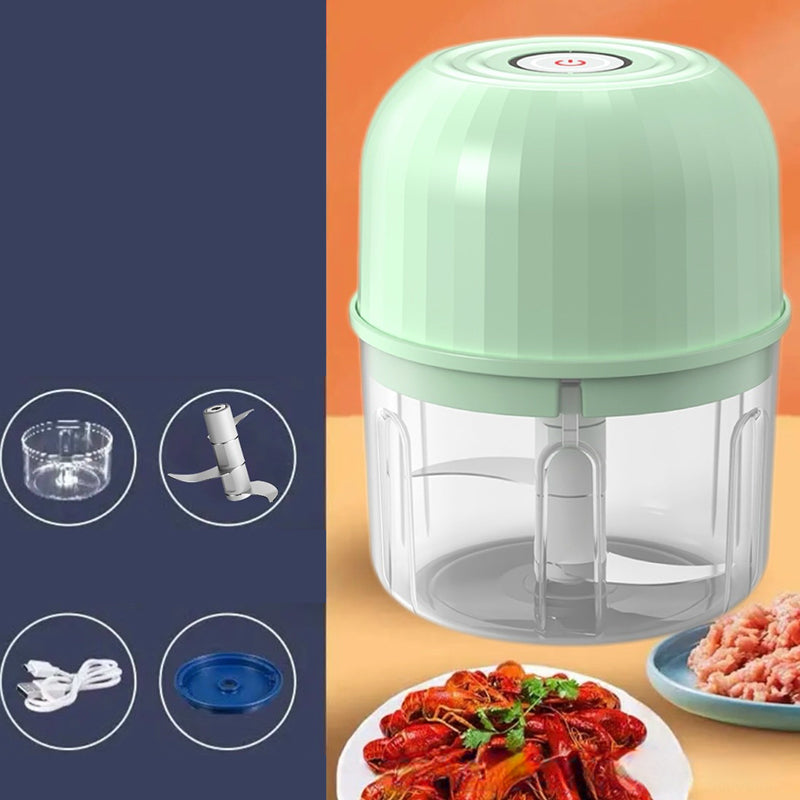 Wireless Efficient Electric Mini Food Chopper Robust Motor, Smart Design & Stainless Steel Blades