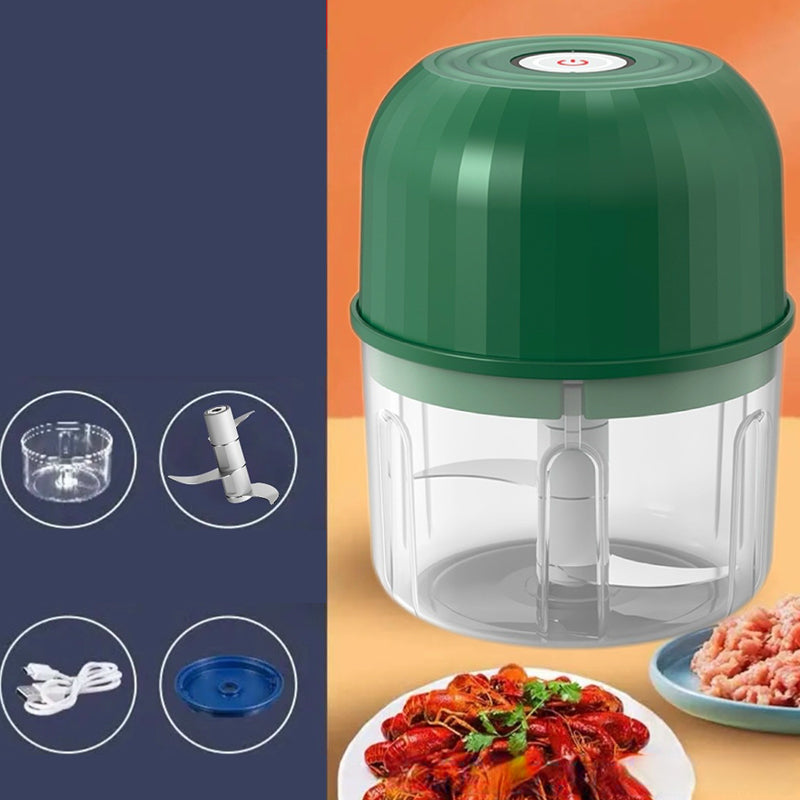 Wireless Efficient Electric Mini Food Chopper Robust Motor, Smart Design & Stainless Steel Blades