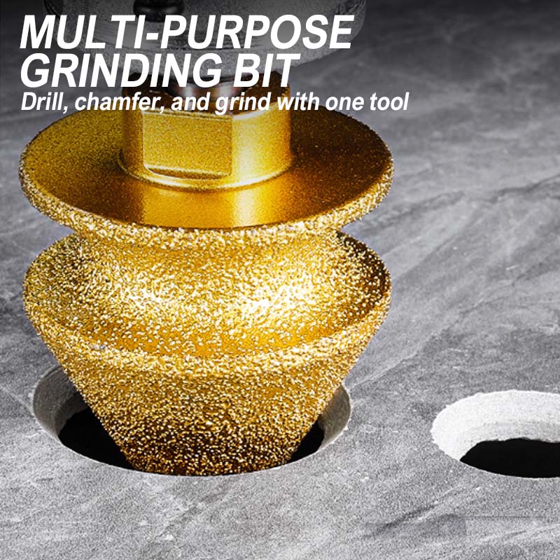 Diamond Chamfering Bit For Grinder Multi Function, Brazed Diamond, Universal Fit