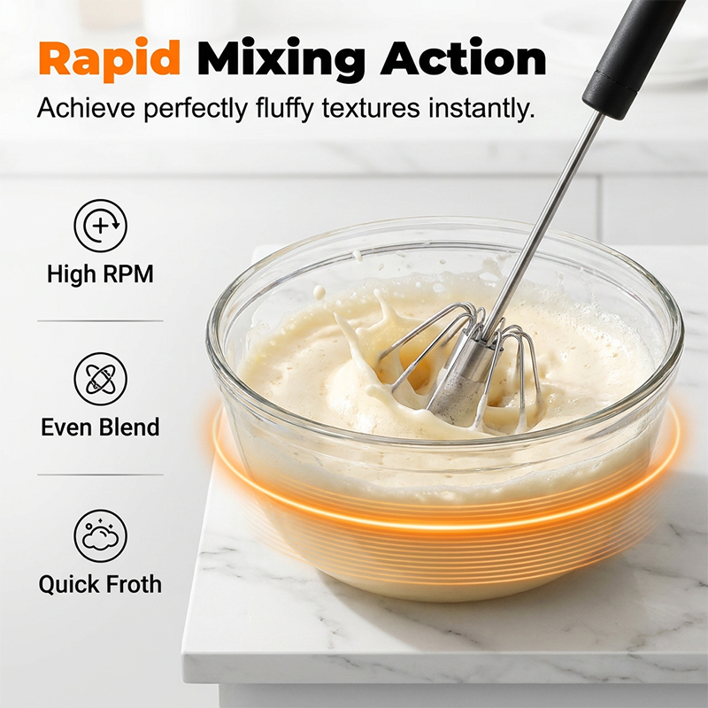 Stir Eggs, Cream, And Dough Effortlessly. Versatile Stainless Steel Egg Beater Hands Free, Easy To Use