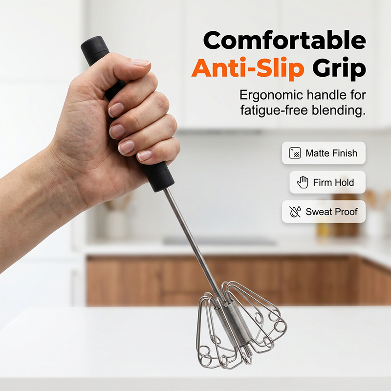 Stir Eggs, Cream, And Dough Effortlessly. Versatile Stainless Steel Egg Beater Hands Free, Easy To Use