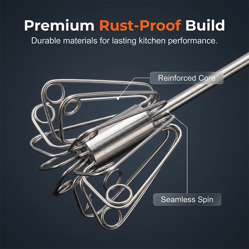 Stir Eggs, Cream, And Dough Effortlessly. Versatile Stainless Steel Egg Beater Hands Free, Easy To Use