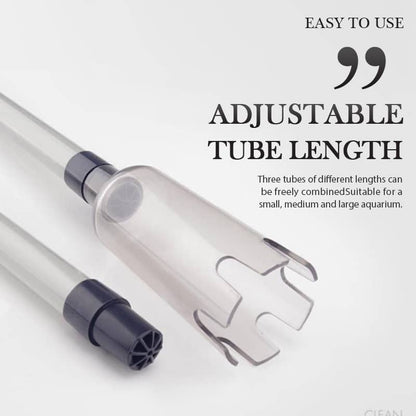 Electric Aquarium Gravel Cleaner Batterypowered, No Manual Pumping. Adjustable Tube Length Fits Small To Large Tanks. Clean Gravel & Change Water With Ease