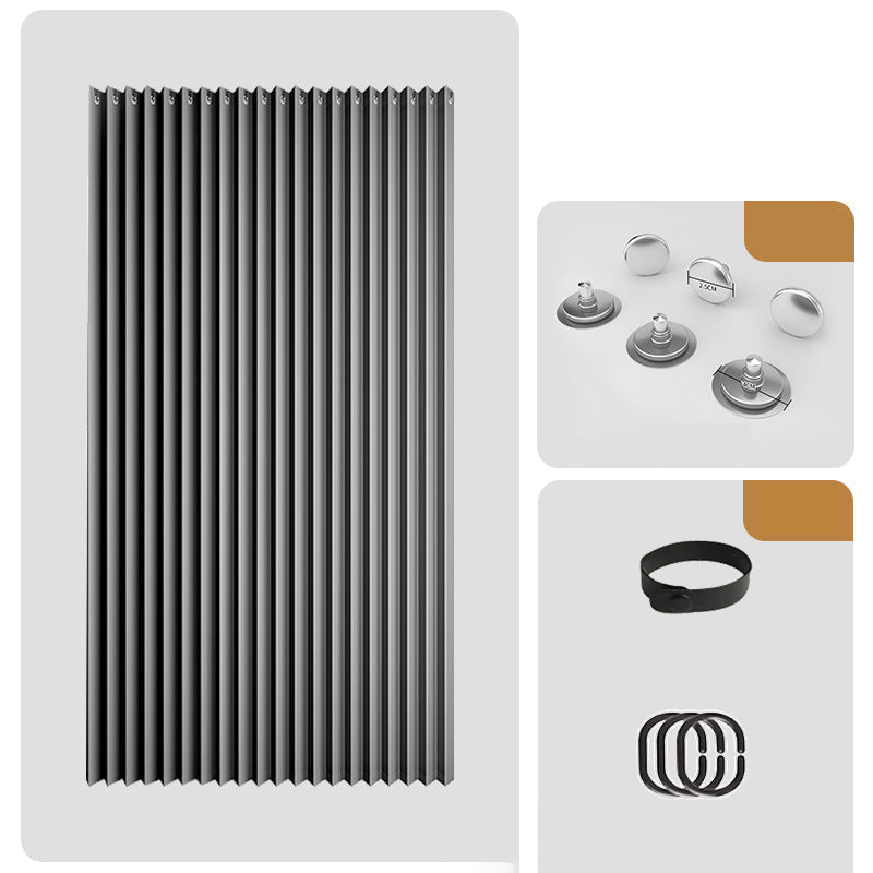 No Drill Magnetic Accordion Door Curtain