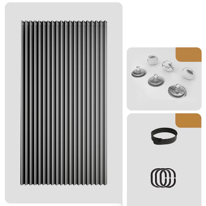 No Drill Magnetic Accordion Door Curtain