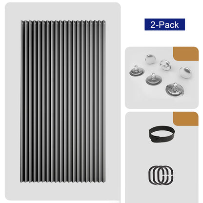 No Drill Magnetic Accordion Door Curtain