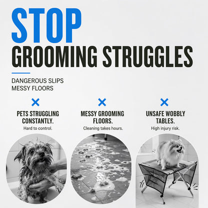 2 In 1 Foldable Pet Grooming Bed Grooming Table Cosy Bed In One Portable, Easy To Clean & Perfect For Home & Travel