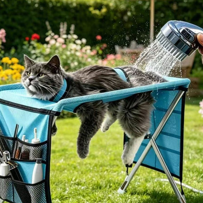 2 In 1 Foldable Pet Grooming Bed Grooming Table Cosy Bed In One Portable, Easy To Clean & Perfect For Home & Travel