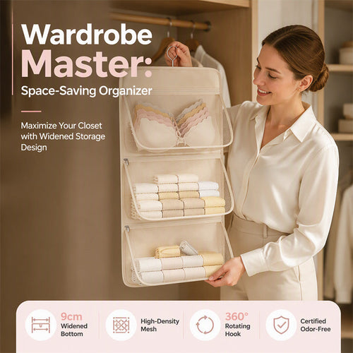 Multi Layer Mesh Storage Hanging Bag