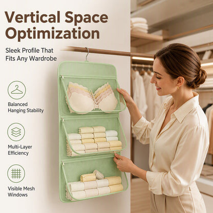 Multi Layer Mesh Storage Hanging Bag