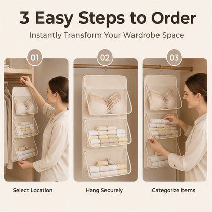 Multi Layer Mesh Storage Hanging Bag