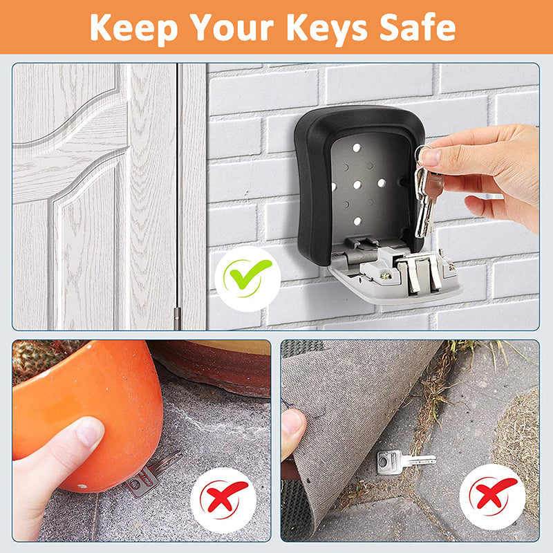 Save 50 Wallmounted Key Lock Box Secure, Sturdy & Easy Access