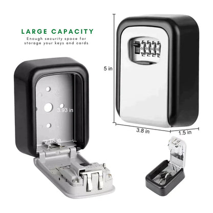 Save 50 Wallmounted Key Lock Box Secure, Sturdy & Easy Access