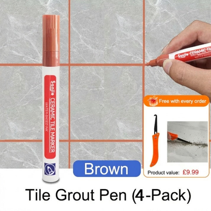 Ceramic Tile Grout Pen Mold Resistant, Waterproof & Permanent Finish